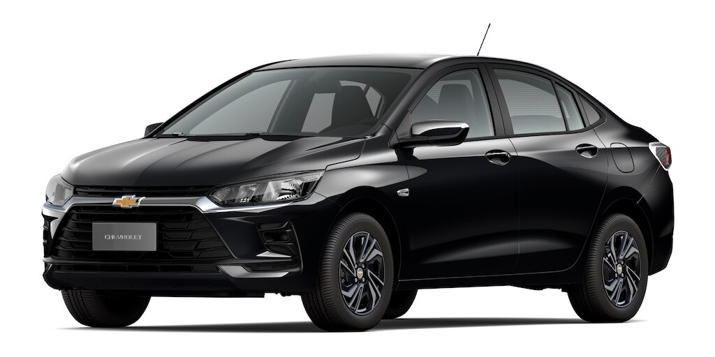 Chevrolet Onix Plus MT cor Preto Ouro Negro